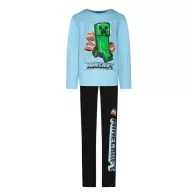   Minecraft TNT Light Blue pijamale lungi pentru copii 6 ani / 116 cm