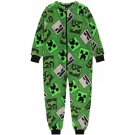   Minecraft Emerald pijama lung pentru copii, overal 3 - 4 ani / 98 - 104 cm