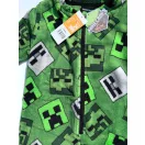 Minecraft Emerald pijama lung pentru copii, overal 3 - 4 ani / 98 - 104 cm