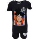 Dragon Ball Saiyan Black pijama scurt pentru copii 7 ani / 122 cm
