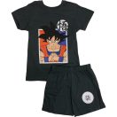 Dragon Ball Saiyan Black pijama scurt pentru copii 7 ani / 122 cm
