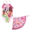 Prințesele Disney Regal set de costum de baie pentru copii și sarong 5 - 6 ani / 110 - 116 cm