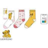 Disney Regele Leu Safari White șosete pentru copii 31/34