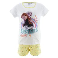   Disney Regatul de gheață Best Sisters White pijamale scurte pentru copii 4 ani / 104 cm