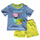 Purcelușa Peppa Rock Out Blue pijama scurt pentru copii 6 ani / 116 cm