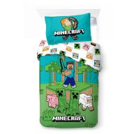   Minecraft Jungle Explore set husă de pat 140×200cm, 70×90 cm
