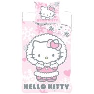   Hello Kitty Cozy Winter copil, lenjerie de pat pentru grădiniță 100×135 cm, 40×60 cm