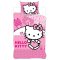 Hello Kitty Pink World husa de pat 140×200cm, 70×90 cm