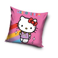 Hello Kitty Rainbow husă de pernă 40x40 cm Velur