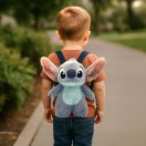 Disney Lilo și Stitch Blue Alien rucsac de pluș, geantă 30 cm