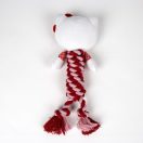 Hello Kitty Red jucărie funie cu piuit pentru câini 30 cm