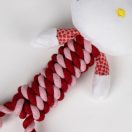 Hello Kitty Red jucărie funie cu piuit pentru câini 30 cm