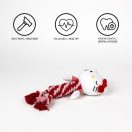 Hello Kitty Red jucărie funie cu piuit pentru câini 30 cm