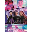 Fetele Kpop la vânătoare de demoni Take Down Puzzle de 300 piese Clementoni