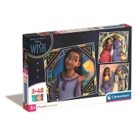 Disney Dorința Mystic Puzzle 3x48 pcs Clementoni