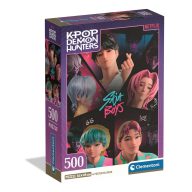   Fetele Kpop la vânătoare de demoni Saja Boys Compact puzzle 500 de bucăți Clementoni
