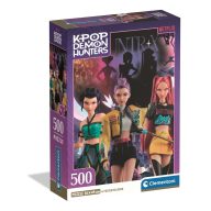   Fetele Kpop la vânătoare de demoni Night Pulse Puzzle Compact Clementoni de 500 de piese