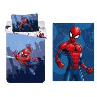   Omul Păianjen set de așternut pentru copii și pătură din polar (City Swinger)