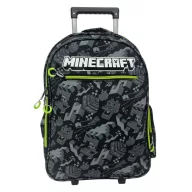   Minecraft Camo Terra ghiozdan școlar cu roți, geantă 46 cm