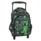 Minecraft Metro Art Blast rucsac pentru copii cu roți, geantă 30 cm