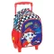 Patrula Cățelușilor Marshall Racing rucsac de grădiniță cu roți, geantă 30 cm