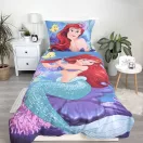 Prințesele Disney Ariel set de lenjerie de pat 140x200cm, 70x90 cm