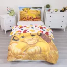 Disney Regele Leu Pride Lands Trio lenjerie de pat 140×200cm, 70×90 cm