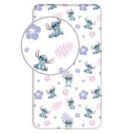 Disney Lilo și Stitch White cearșaf cu elastic 90x200 cm