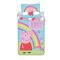 Purcelușa Peppa Jump In set lenjerie de pat 140×200cm, 70×90 cm