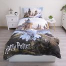 Harry Potter Hedwig Fly lenjerie de pat 140×200cm, 70×90 cm