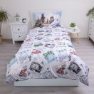 Harry Potter Hedwig Fly lenjerie de pat 140×200cm, 70×90 cm