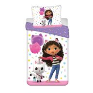   Gabby's Dollhouse Confetti set de lenjerie de pat 140×200cm, 70×90 cm
