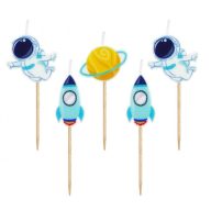 Spațiu Planet lumânare de tort, set de lumânări 5 buc.