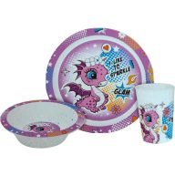   Dragon Glam set de vesela, set micro din material plastic Cutie